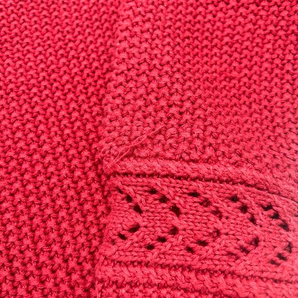 New York Style Womens VTG Heavyweight Embroidered Cottagecore Zip Cardigan Sz L - Picture 4 of 10